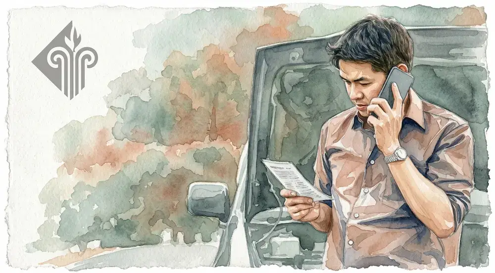 Reclamación de daños y perjuicios por un accidente de tráfico